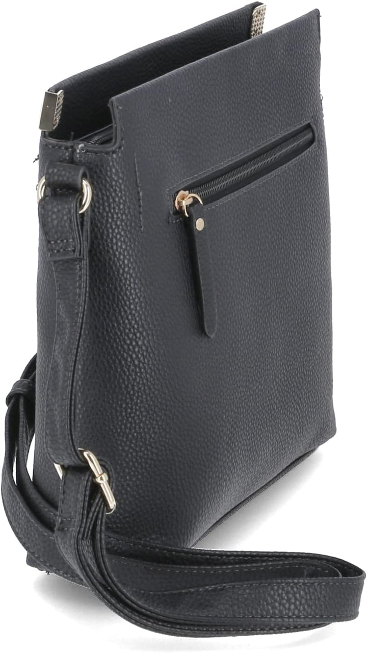 Gabor bags Gela Damen Umhängetasche Crossbody Bag Beige 25 x 6,5 x 23,5 Schwarz, 25 x 6,5 x 23,5 Sch