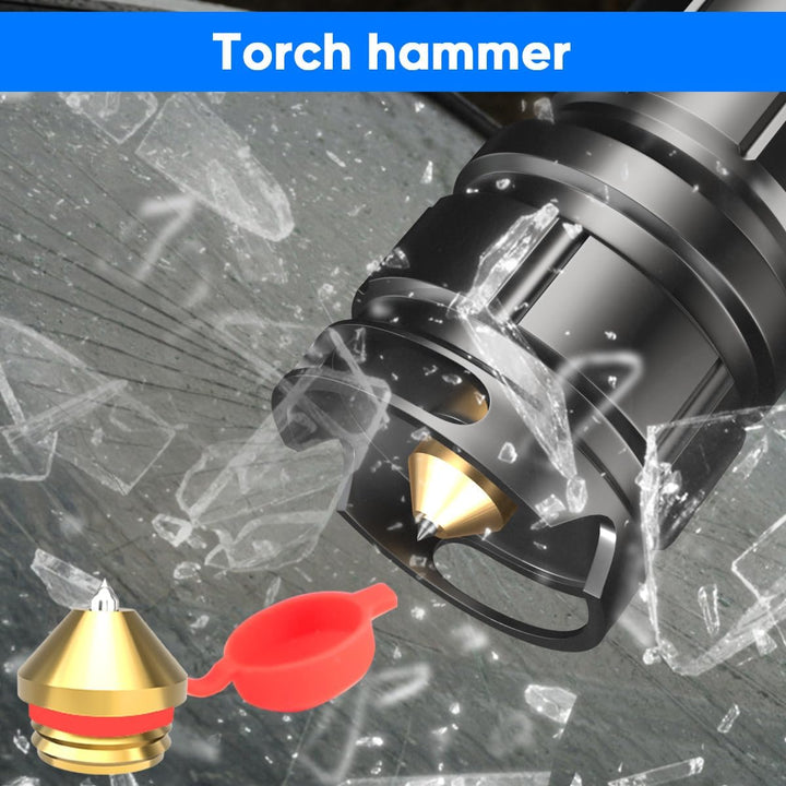 LED Taschenlampe Extrem Hell 90000 Lumens XHP90 USB Wiederaufladbar mit Batterieanzeige, 5 Modi wass