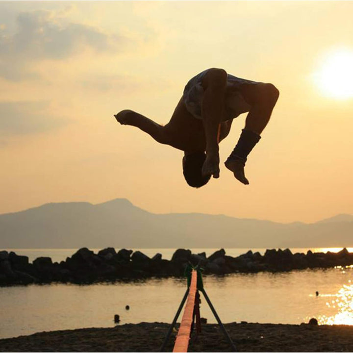 TKSA2 - Custom Slackline Kit erfahrene Slackliner und Anfänger - Komplettset aus 20m langem Gurtband
