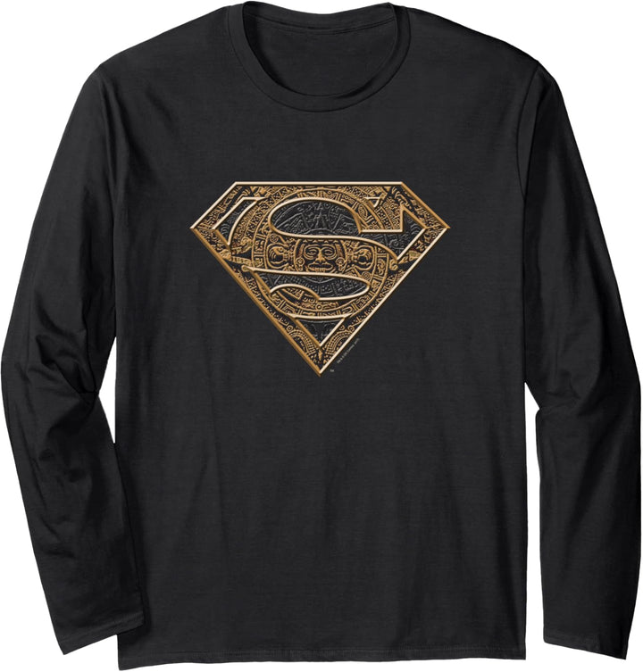 Superman Aztec Shield Langarmshirt