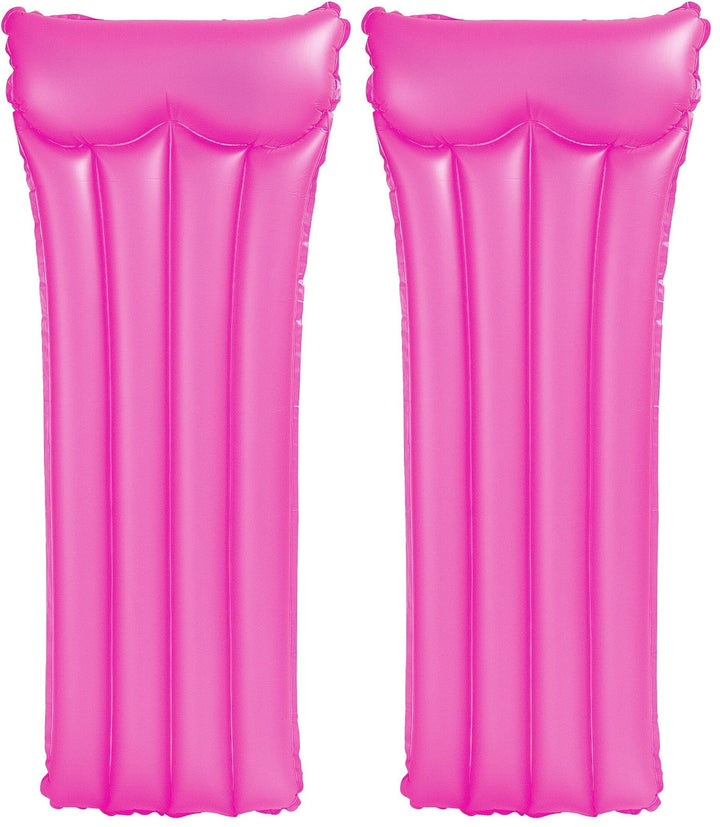 Intex 59717EU - Aufblasbare Luftmatratze Neon Bunt, Vinyl, Mehrfarbig, 183x76 cm (Packung mit 2) Gel