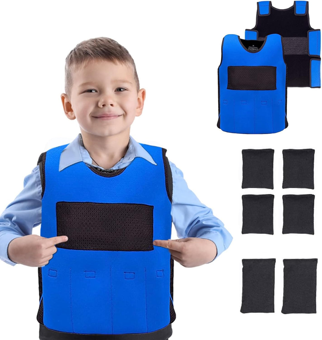 Gewichtsweste für Kinder, Kompressionsweste Gewichtete Weste Security Weste für Kindern mit ABR Reiz