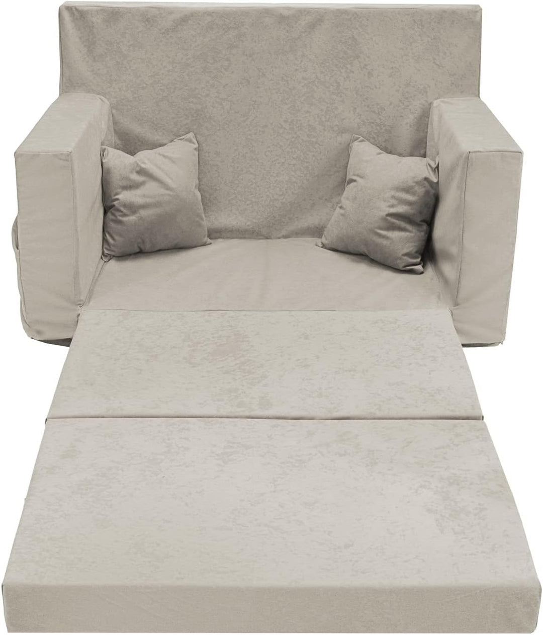 Flumi Personalisierte Kindercouch Kindersofa mit Schlaffunktion 3in1 Gravur Kindername - Kinder Sofa