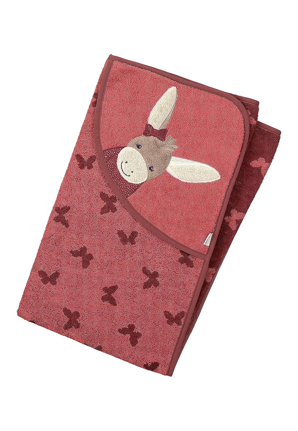 Sterntaler Kapuzenbadetuch 100x100 Emmily Schmetterlinge &amp; Baby Handtuch Kapuze - Kapuzenhandtuch EM