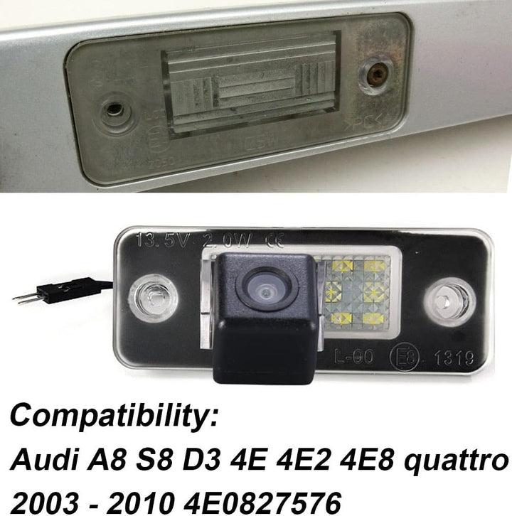 Einparkkamera Wasserdicht Nachtsicht HD Rückfahrkamera Ersatz für Audi A8 S8 D3 4E 4E2 4E8 Quattro 2