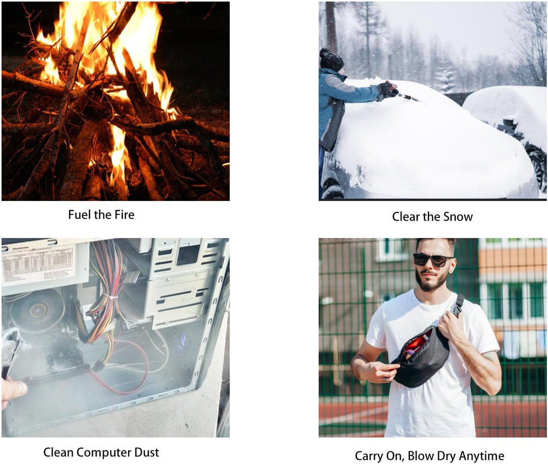 Jet Ventilator Gebläse, 110.000 U/min, Tragbares Jet Dry Mini Gebläse, Leistungsstarkes Turbofan Aut