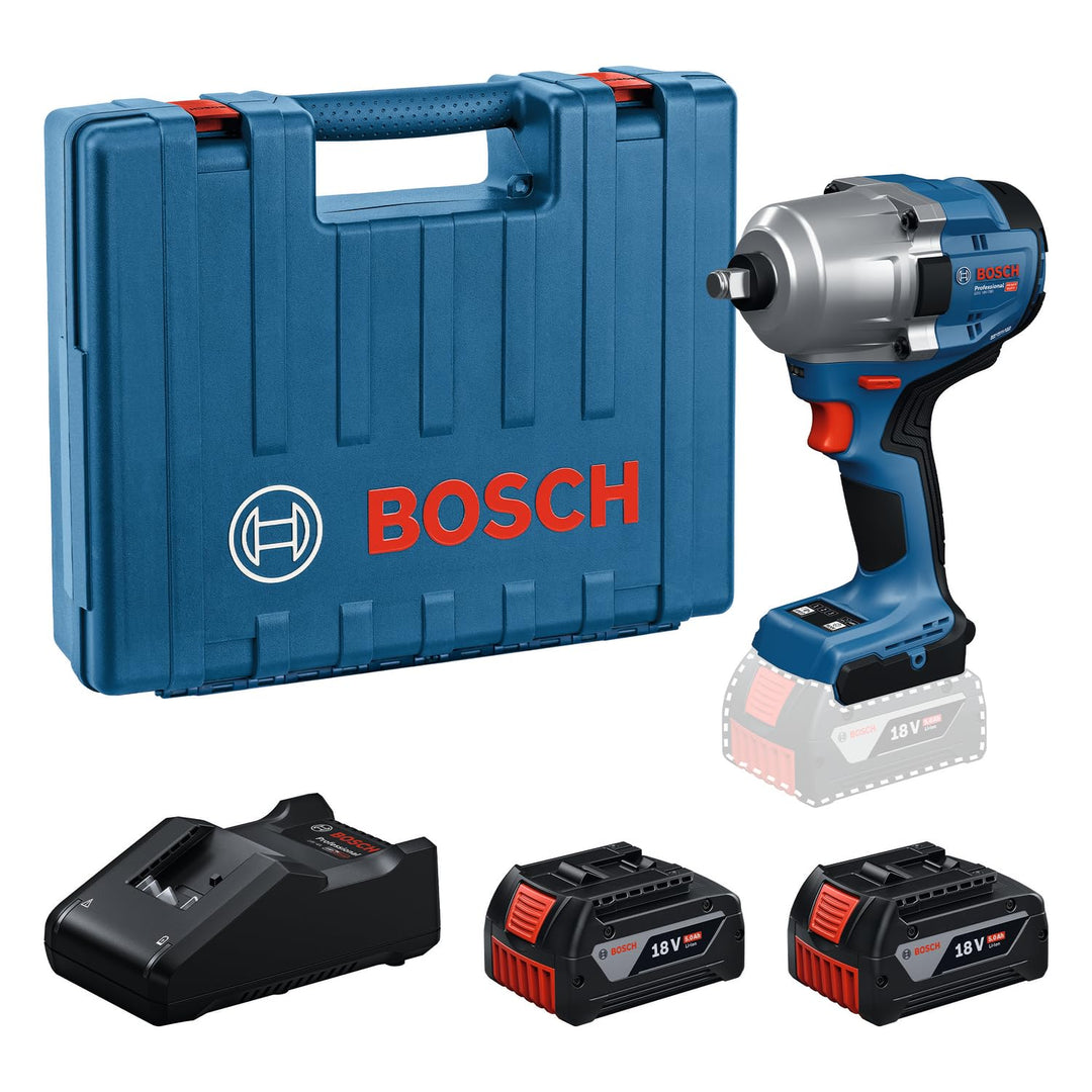 Bosch Professional 18V System Akku Drehschlagschrauber GDS 18V-780 (inkl. 2x 5.0Ah Akku, GAL 18V-40,