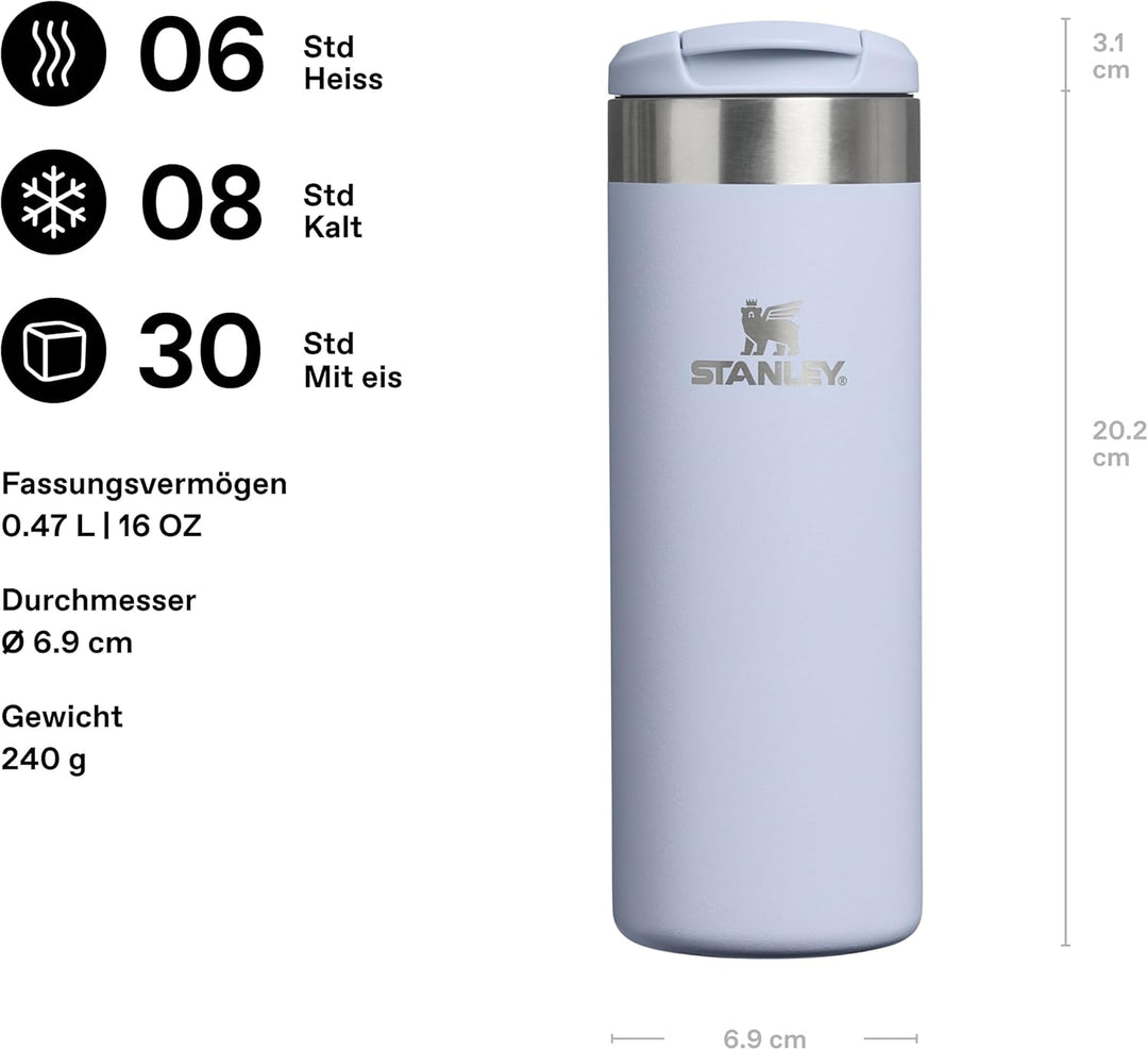 Stanley 1913 Aerolight Transit Thermobecher 0.47L - Hält 6 Stunden Heiss - Spülmaschinenfest - Kaffe