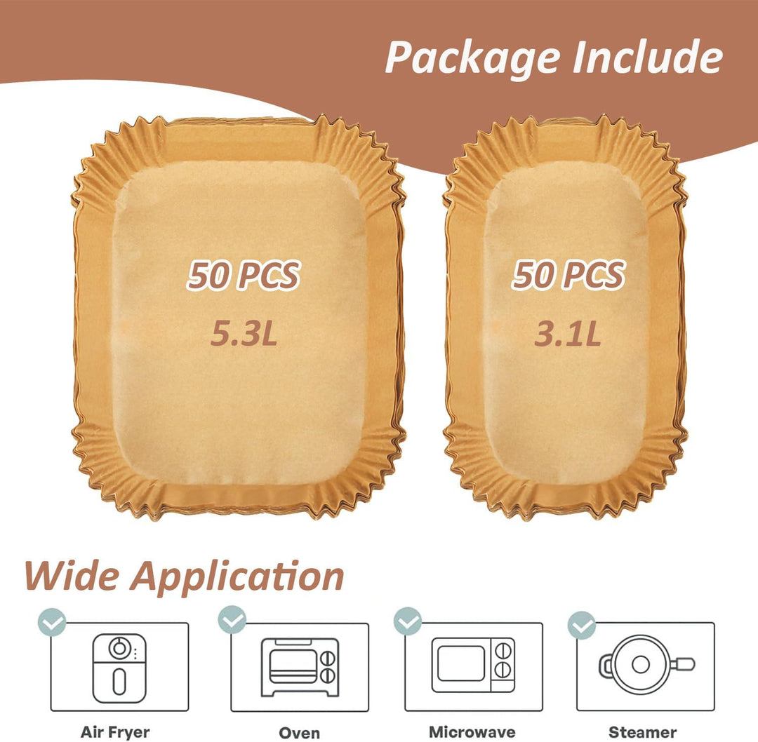 Airfryer Backpapier für Philips Airfryer Dual Basket 3000 Series, Heissluftfritteuse Backpapier für