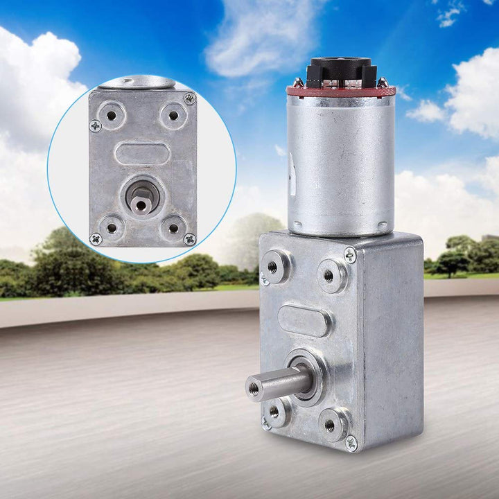 DC 12V Hochdrehmoment Turbine Schneckengetriebemotor, mit Encoder Stark Selbstverriegelung 10/20/30/