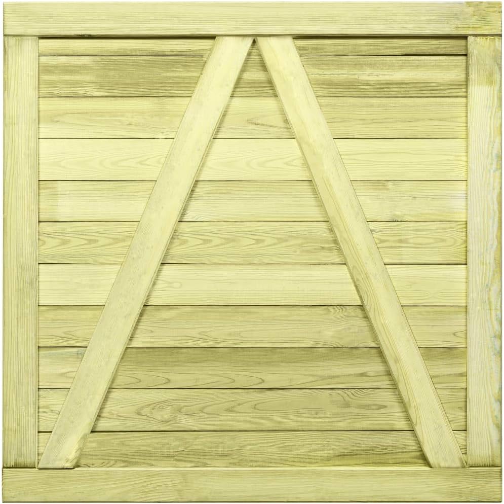 vidaXL Kiefer Imprägniert Gartentor 100x100 cm Zauntor Holztor Pforte Garten 100 x 100 cm, 100 x 100