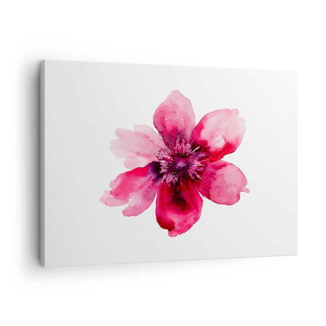 Bilder auf Leinwand Malerei Illustration Sommer Blume Leinwandbild 70x50cm Wandbilder Dekoration Woh