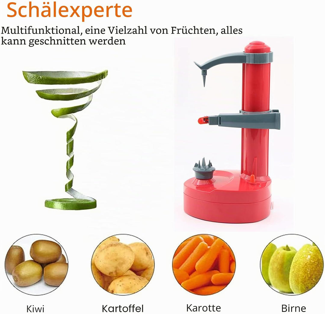 Kartoffelschäler Elektrisch, Apfelschäler Maschine Automatische Drehbare Gemüse Cutter Gemüse Frücht