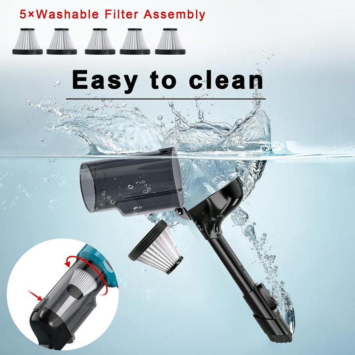 Adisipsoarin Akku Staubsauger für Makita 18V-Akku, 105 AW Starke Saugleistung, tragbar &amp; leicht für