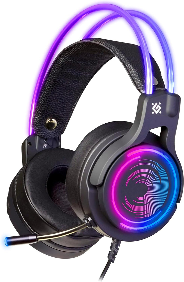 Defender® Gaming Headset, 7.1 Surround Sound, Gaming Kopfhörer PC mit Kabel für PS4, Laptop, Over-Ea