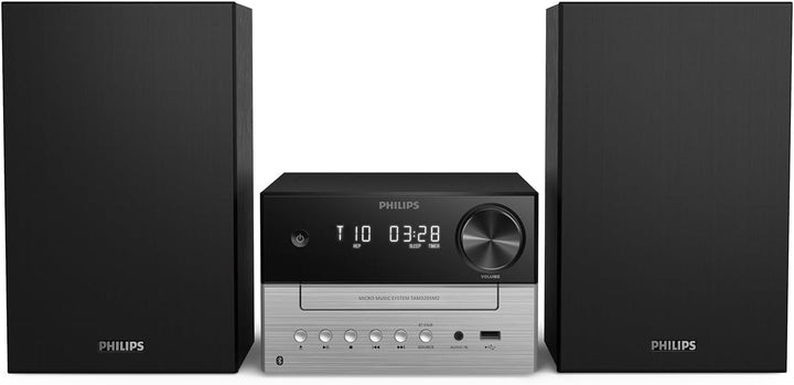 Philips TAM3205M2 HiFi Mikromusik-Anlage, Bluetooth-fähig, CD-Player, USB, Auracast FM Radio, 85% PC
