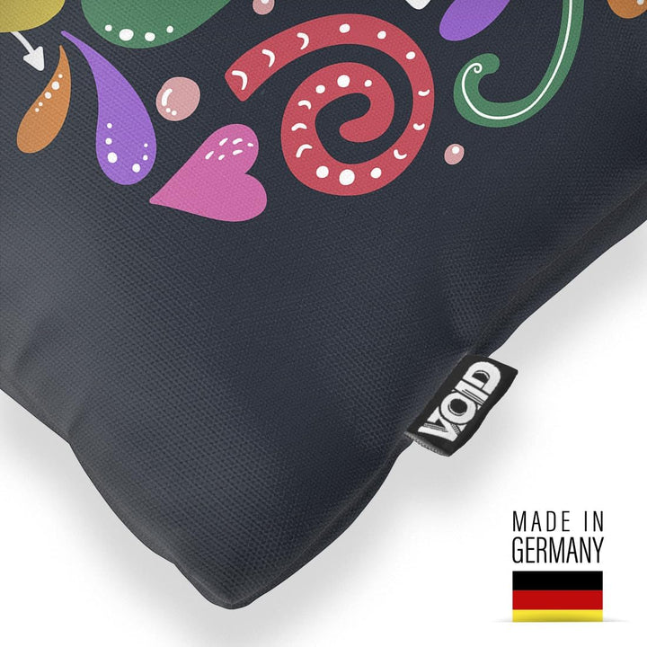 VOID Pride Farben Regenbogen Kissenbezug Kissenhülle Polyester wasserfest Outdoor Indoor, Kissen Grö