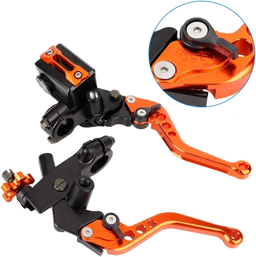 125,Kupplungshebel Bremse 1 Paar,Kupplungshebel,Mx Bremshebel Kupplungshebel,Motorrad Bremshebel Gri