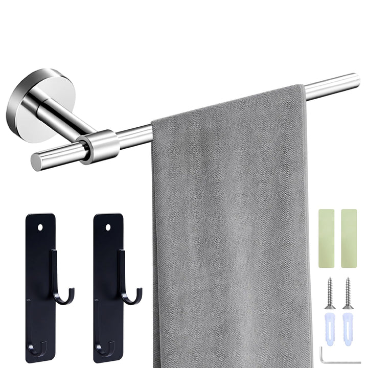 Handtuchhalter Bad, Edelstahl Gebohrt Handtuchhalter Wandmontage, Silber 30 × 7 cm WC Rollenhalter,