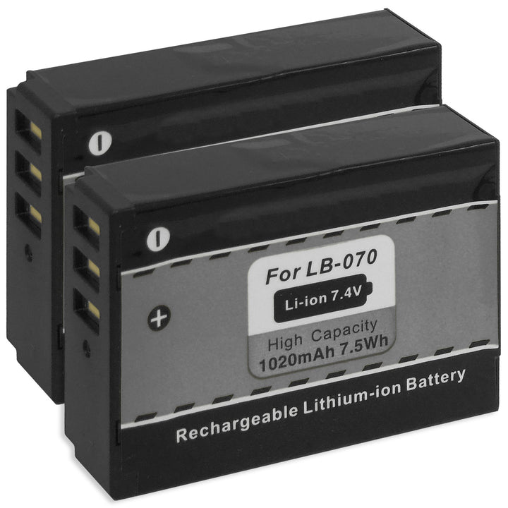 2X Akku LB-070 kompatibel zu Kodak PIXPRO S-1 / PIXPRO AZ651, AZ652, AZ901 AstroZoom