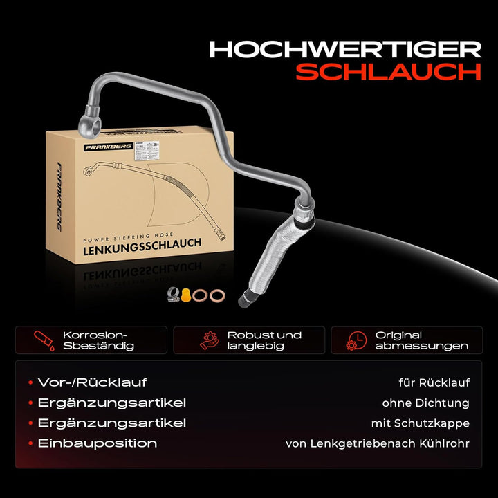 Frankberg Servoleitung Lenkung Benzin Kompatibel mit M.i.n.i R50 R53 1.4L 1.6L 2001-2006 M.i.n.i Cab