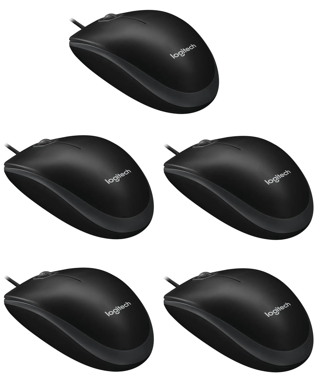 Logitech B100 Optical Business Mouse [10er Set | Schwarz]