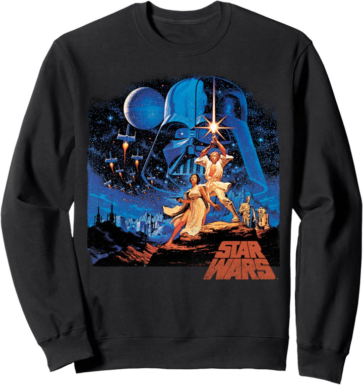 Star Wars The Empire Strikes Back Faded Movie Poster Sweatshirt