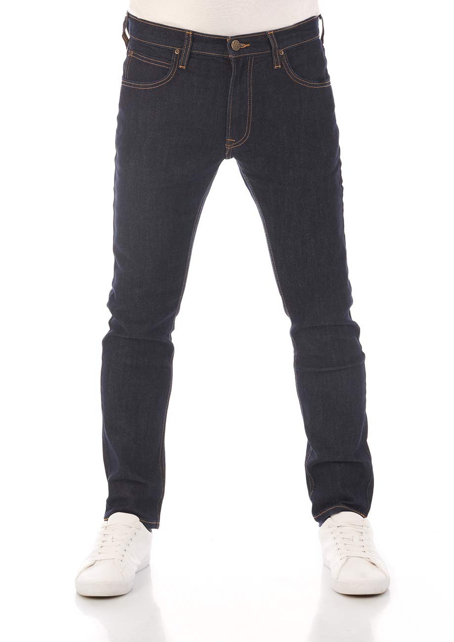 Lee Jeans Herren Stretch Slim Tapered Fit Luke Jeanshose Hose Denim | Blau Schwarz Grau 30 31 32 33