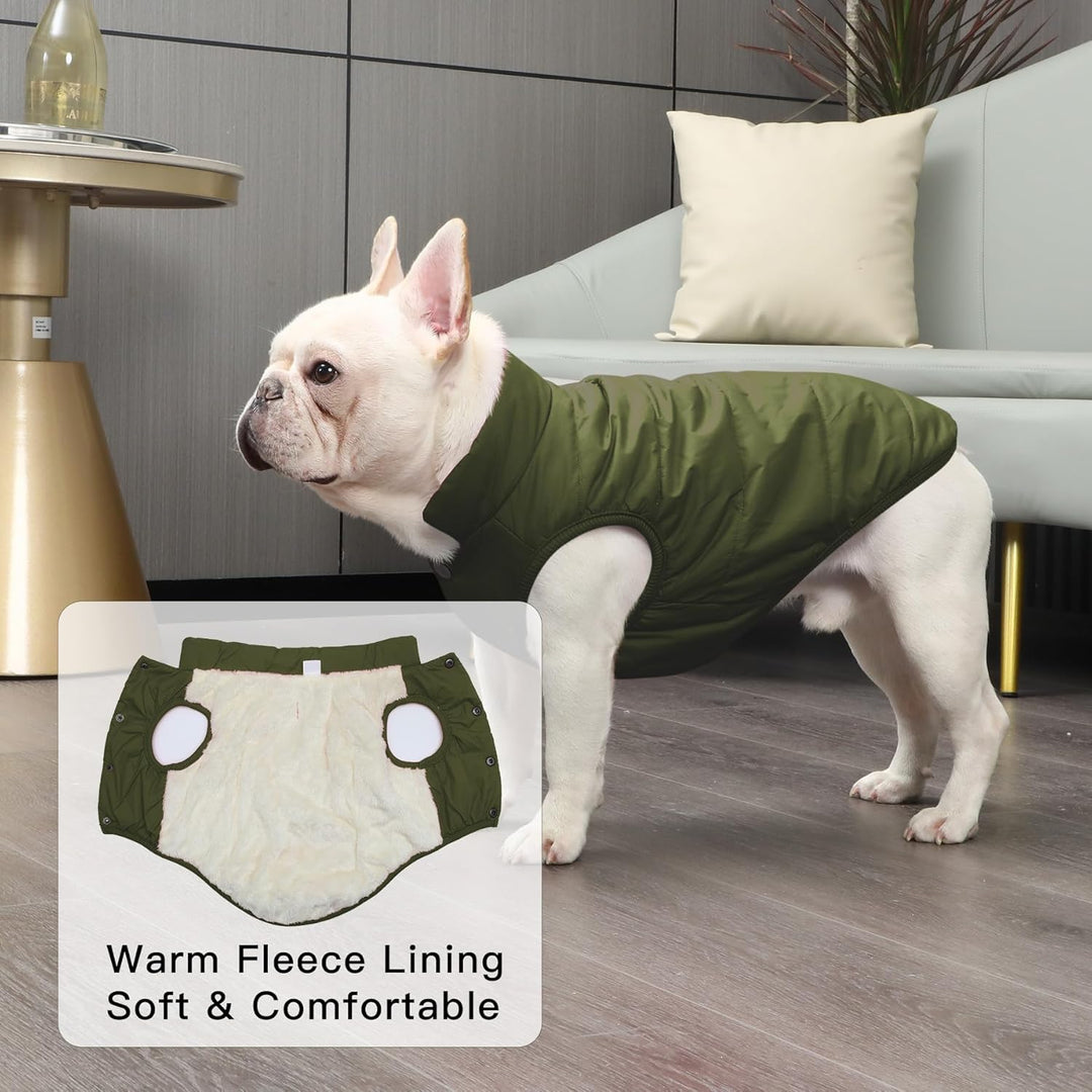 JoyDaog Fleece Hundejacke für Winter kaltes Wetter, Extra Weicher Hundemantel für Kleine Hunde, Wind