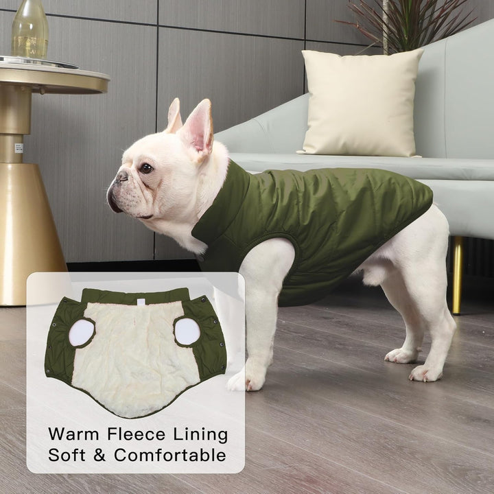 JoyDaog Fleece Hundejacke für Winter kaltes Wetter, Extra Weicher Hundemantel für Kleine Hunde, Wind