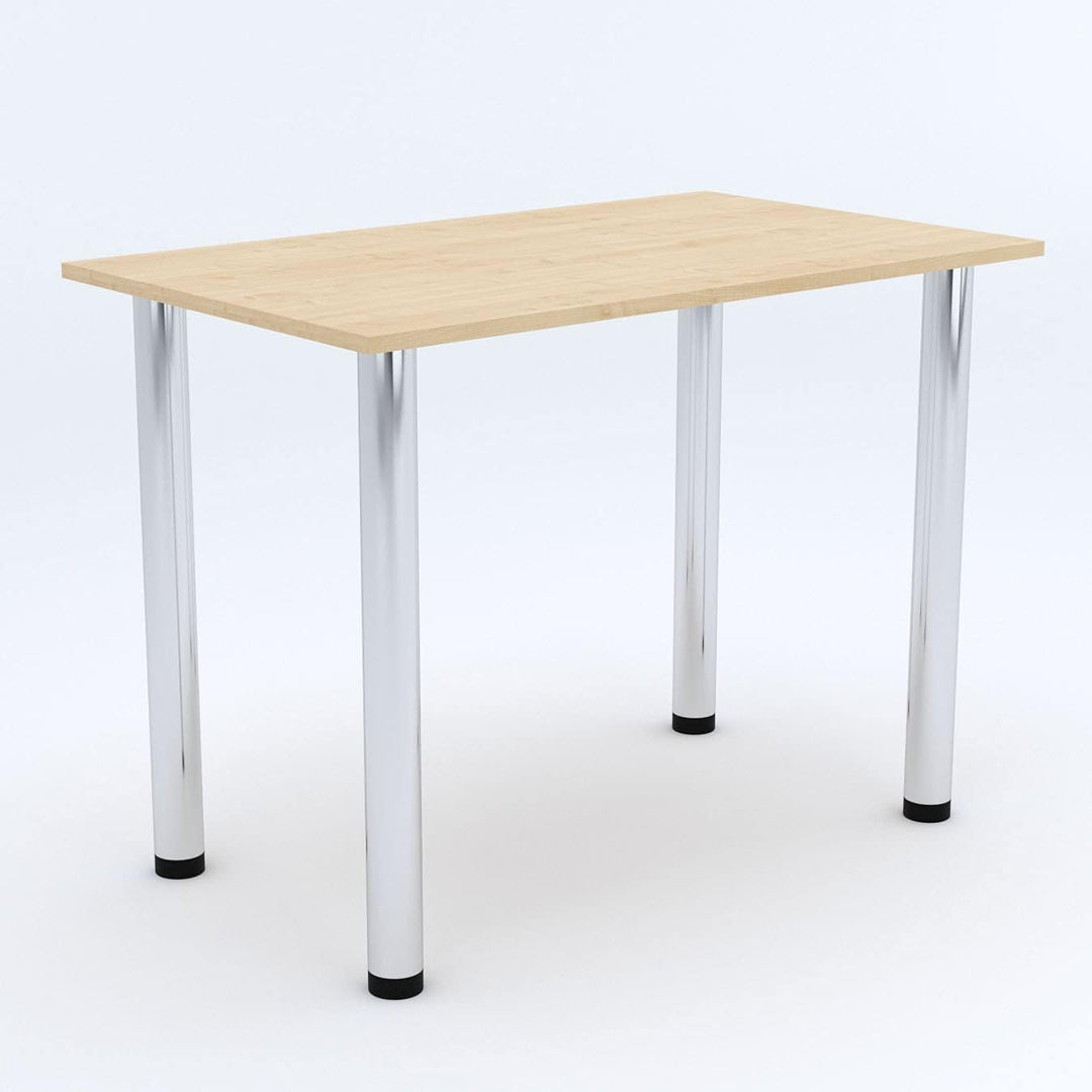 mikon 60x40 | Esszimmertisch - Esstisch - Tisch mit Chrombeinen - Küchentisch - Bürotisch | AHORN 60