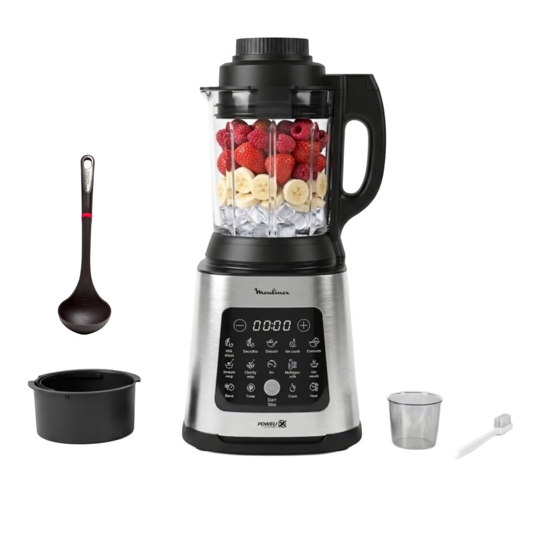 Moulinex Perfectmix Cook Standmixer mit hoher Geschwindigkeit, 10 automatische Programme, 1400 W, YY
