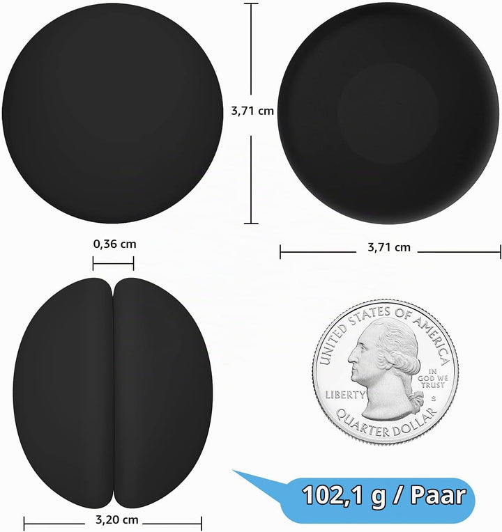 VANZAVANZU Duschvorhang Gewichte, Niemals Rost Duschvorhang Magnete, Silikonbeschichtete Magnete Tis