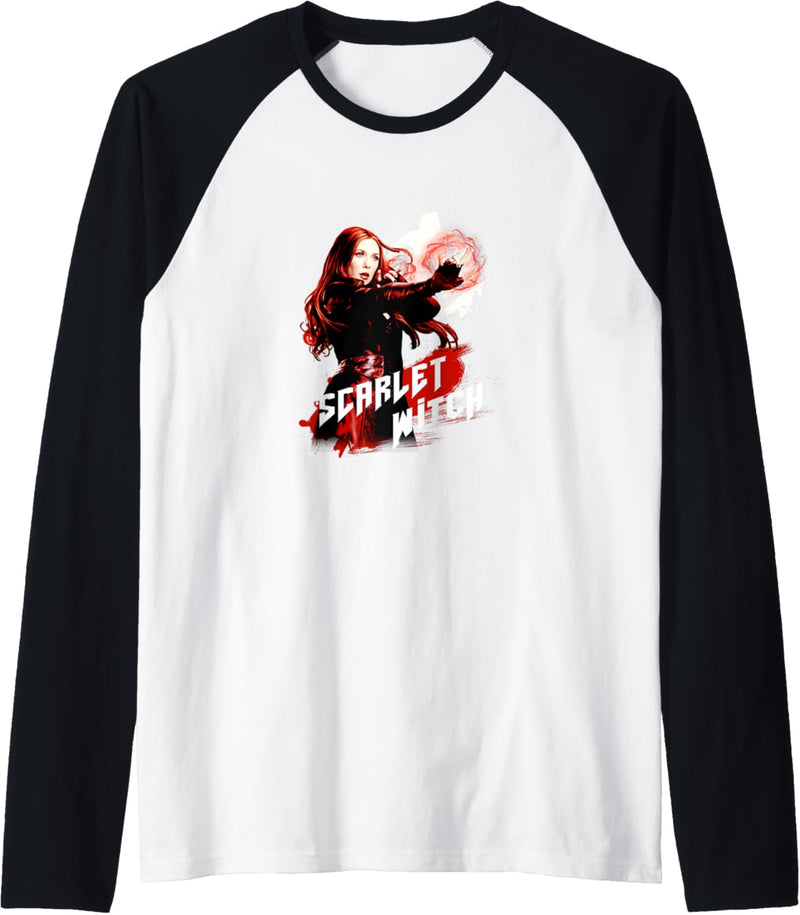 Marvel Avengers: Infinity War Scarlet Witch Red Portrait Raglan