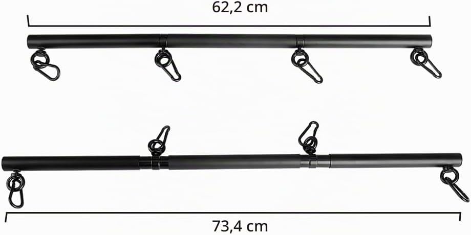 Edelstahl verstellbare Pilates Spreizstange Set Sporthilfe Training Yoga Stretching Bars Gym Fitness