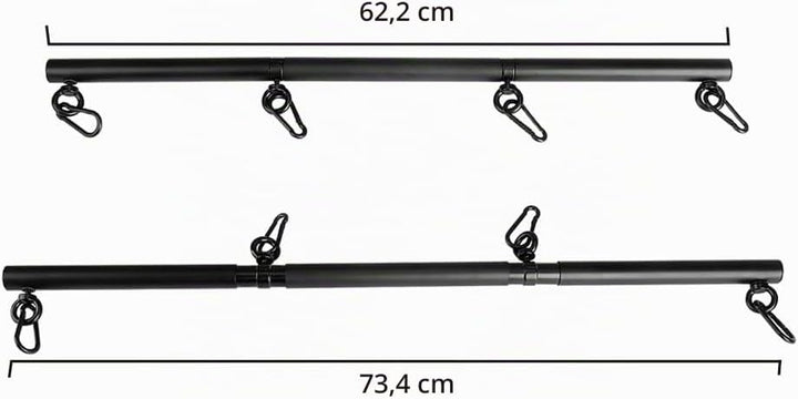 Edelstahl verstellbare Pilates Spreizstange Set Sporthilfe Training Yoga Stretching Bars Gym Fitness