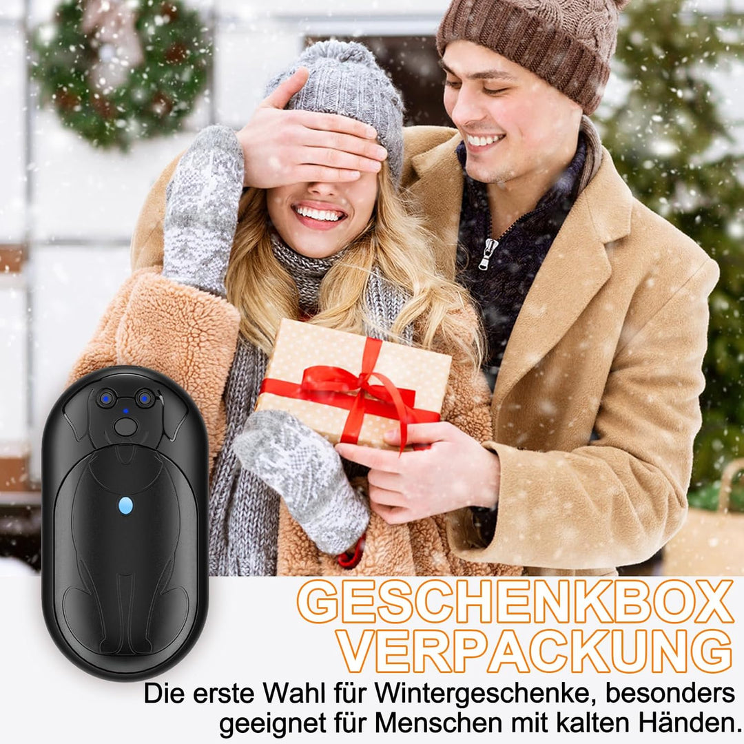 Lepwings Handwärmer Elektrisch, 2er 3000mAh Taschenwärmer Wiederverwendbar mit 3 Modi, 20 Stunden La