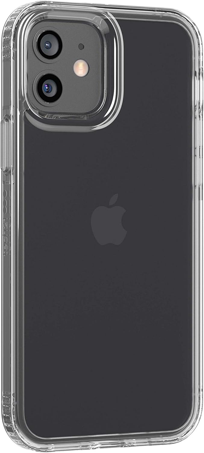 tech21 Evo Clear Schutzhülle für Apple iPhone 12 und 12 Pro 5G – antimikrobielle Schutzhülle mit 3,6