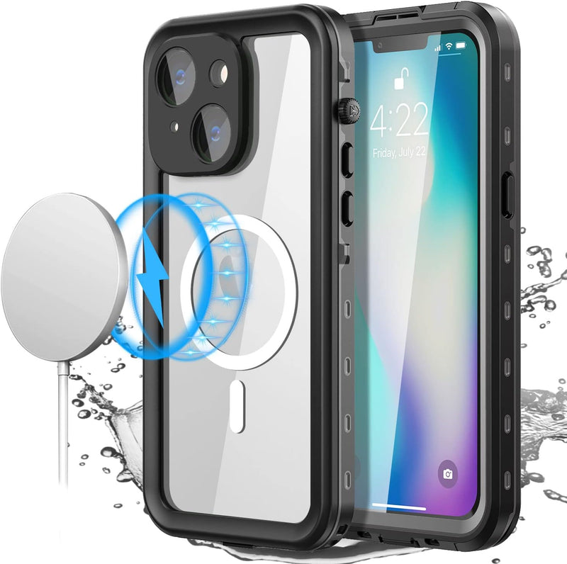 AICase für iPhone 14 Wasserdicht Hülle mit MagSafe Unterstützung, (6.1") 360 Grad Schutz Outdoor Run