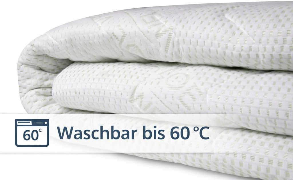 BONEX Komfort Matratzenbezug für Matratzen im Gesamtmass 90x200cm - 16 - 18 cm hoch - Doppeltuch mit