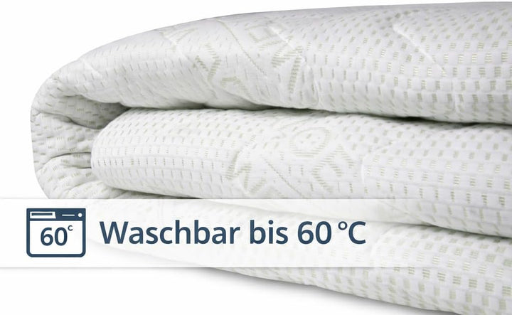 BONEX Komfort Matratzenbezug für Matratzen im Gesamtmass 90x200cm - 16 - 18 cm hoch - Doppeltuch mit