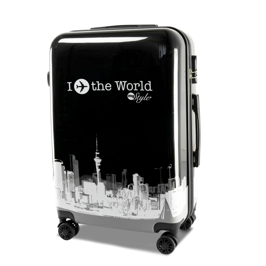 Xonic Design Reisekoffer - Hartschalen-Koffer mit 360° Leichtlauf-Rollen - hochwertiger Trolley mit