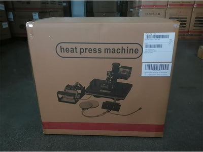 Transferpresse 5 in 1 Textilpresse 38x30cm Hitzepresse 1000W T-Shirt Heat Press 360 Grad Schwenkbar