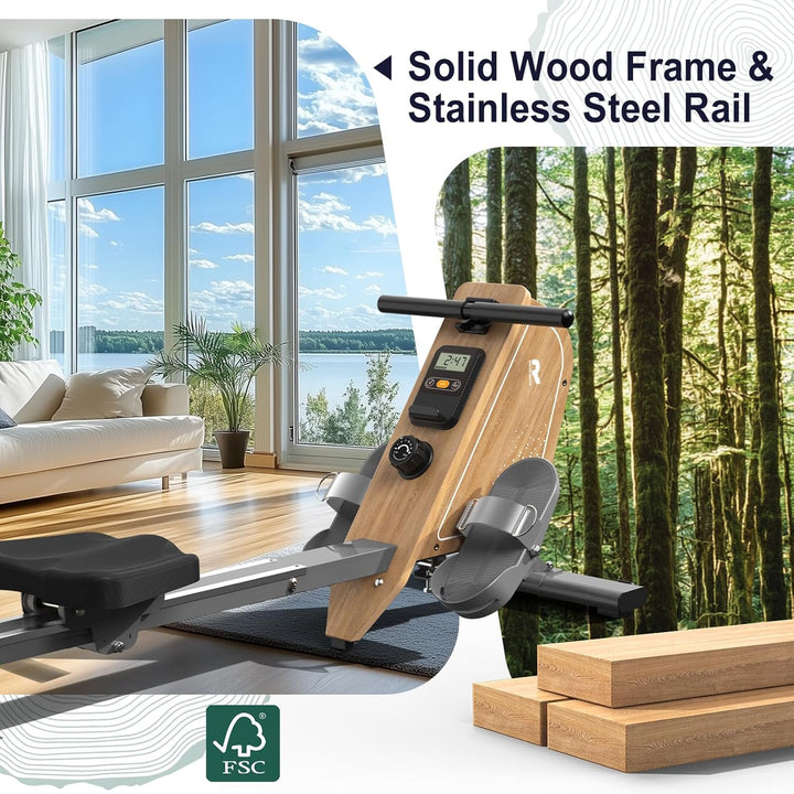 Rudergerät für Zuhause OR3,Magnetisches Rudergeräte mit Bluetooth Monitor,16 Resistance Levels,Kompa