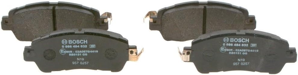 Bosch BP2006 Bremsbeläge - Vorderachse - ECE-R90 Zertifizierung - vier Bremsbeläge pro Set