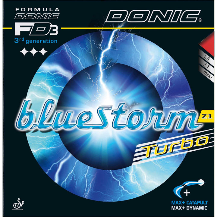 DONIC Tischtennisbelag Bluestorm Z1 Turbo rot 25.0 Millimeter, rot 25.0 Millimeter