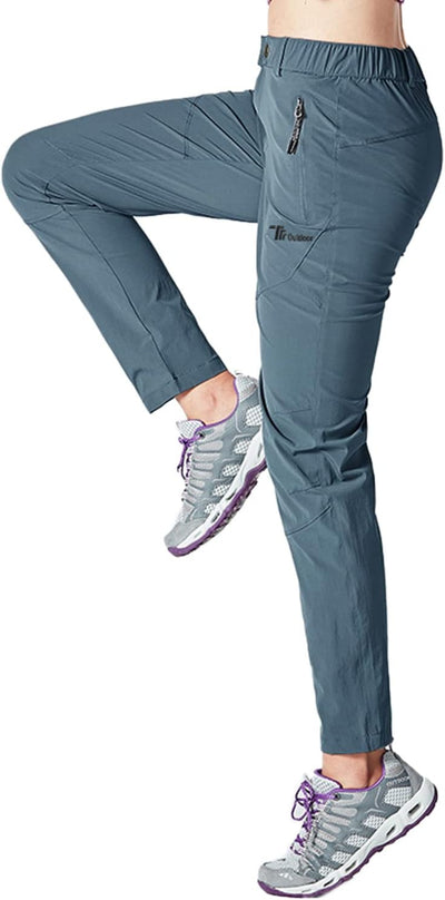 YSENTO Damen Wanderhose Outdoorhose Wasserdicht Schnelltrockend Stretch Trekkinghose Funktionshose m