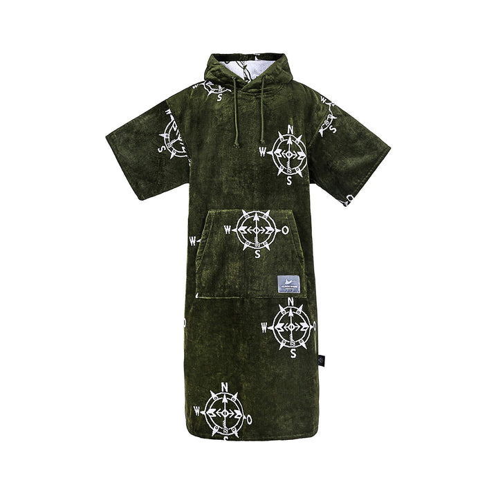 ATLANTIC SHORE | Surf Poncho | Badeponcho mit Kapuze aus 100% Baumwolle | Unisex | Special Editions