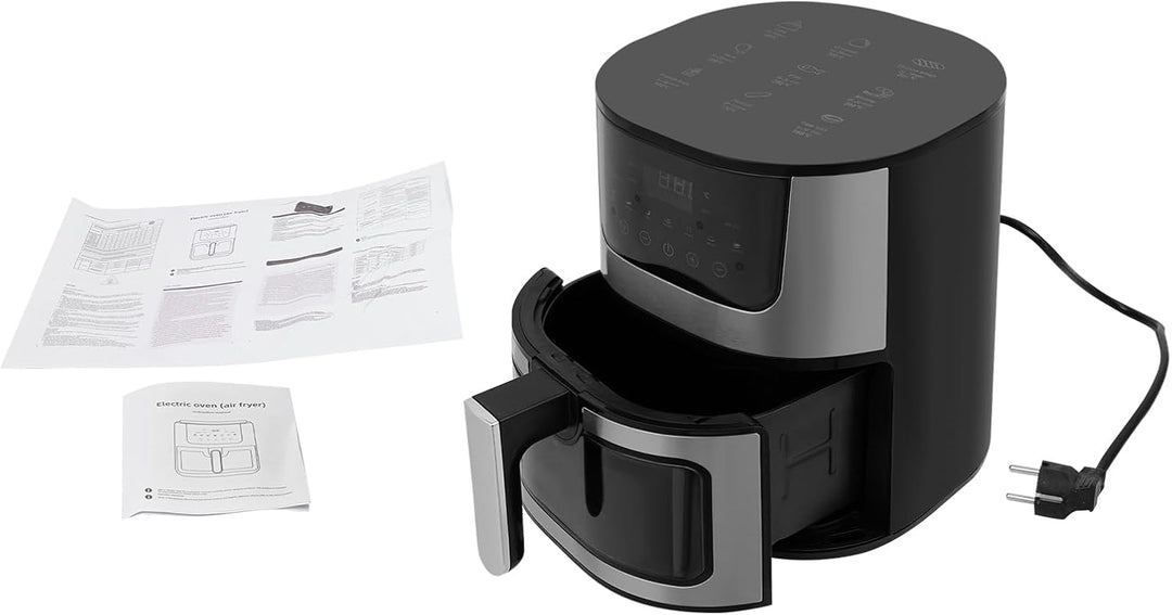 Digitale Heissluftfritteuse 7L Familien Grösse, Airfryer ohne Öl mit Touchdisplay, Timer & 9 Program