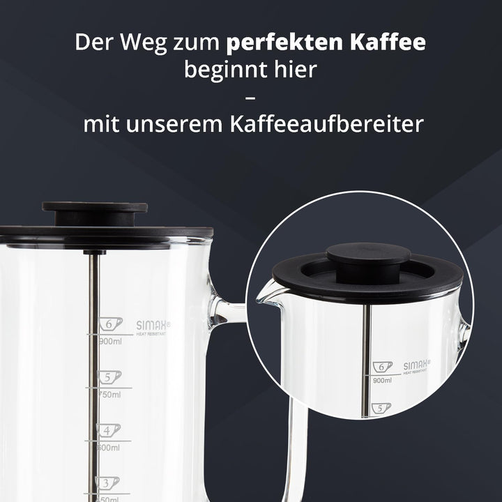 Peill+Putzler Germany Kaffeebereiter, French Press mit 1 Liter Fassvermögen, Kaffeepresse aus hochwe